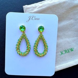 J.Crew crystal teardrop earrings
